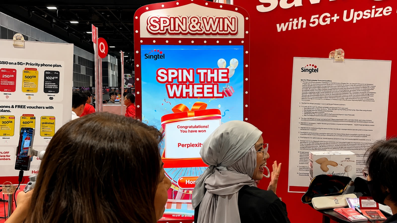 Singtel Spin the Wheel campaign result and engagement outcome with qiksense.