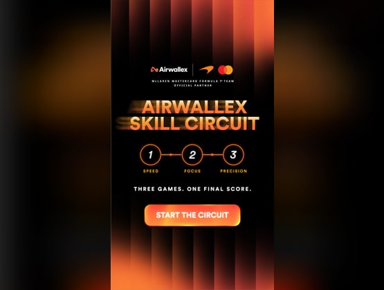 The Airwallex Skill Circuit start screen built on qiksense, with its three steps speed, focus and precision