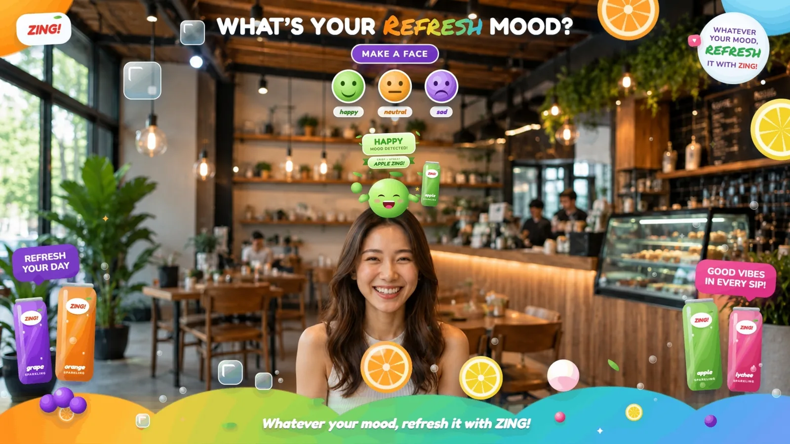 Happy expression example
