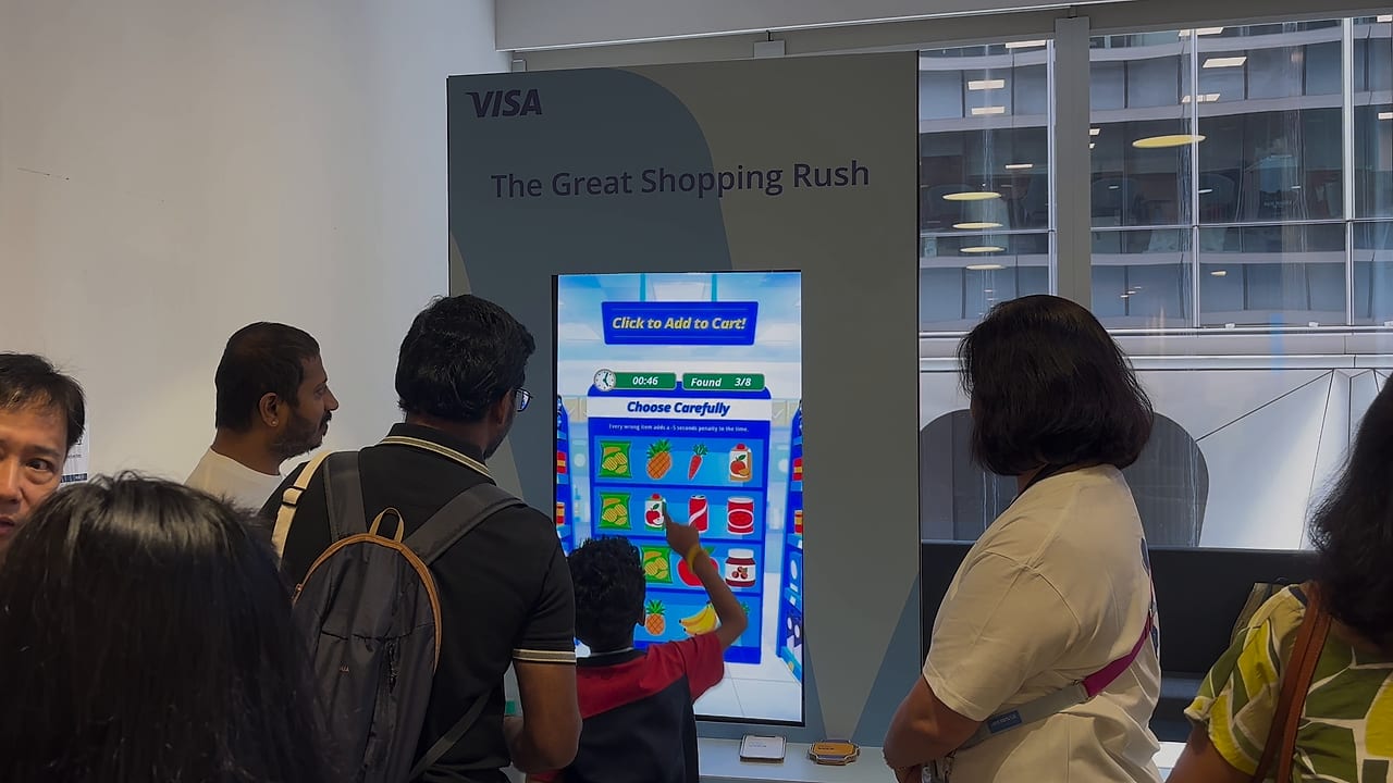 Visa Family Day NFC card tap to pay game